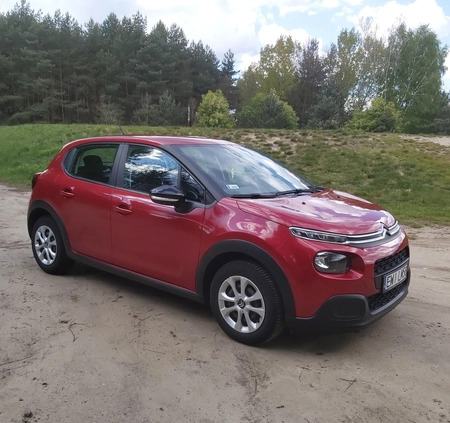 Citroen C3 cena 39400 przebieg: 68000, rok produkcji 2018 z Wieluń małe 92